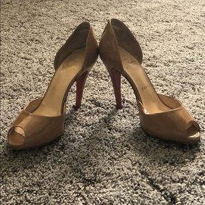 Louboutin nude heels